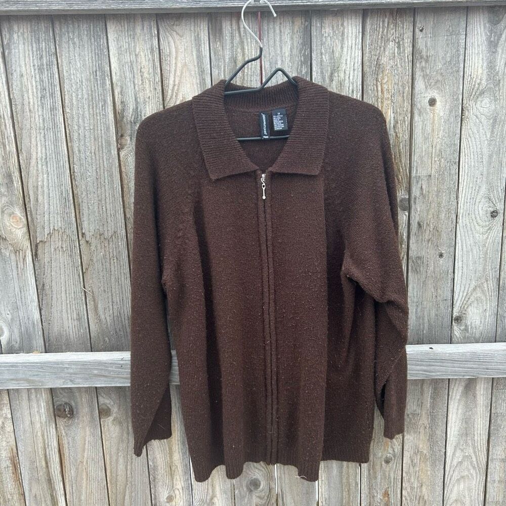Vintage Jason Maxwell sweater collared long sleeve size XL
